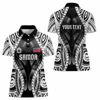 Personalised Remember Samoa Black Saturday Women Polo Shirt Samoa Mo Samoa LT05 - Polynesian Pride