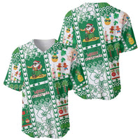 Norfolk Island Christmas Baseball Jersey Festive Beach Vibes LT05 - Polynesian Pride
