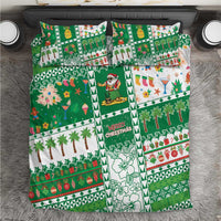 Norfolk Island Christmas Bedding Set Festive Beach Vibes - Polynesian Pride