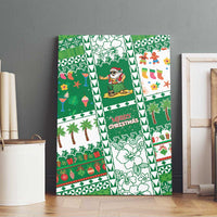 Norfolk Island Christmas Canvas Wall Art Festive Beach Vibes - Polynesian Pride