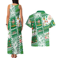 Norfolk Island Christmas Couples Matching Tank Maxi Dress and Hawaiian Shirt Festive Beach Vibes LT05 - Polynesian Pride