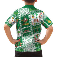 Norfolk Island Christmas Family Matching Long Sleeve Bodycon Dress and Hawaiian Shirt Festive Beach Vibes - Polynesian Pride