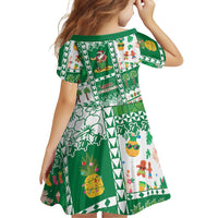 Norfolk Island Christmas Family Matching Off Shoulder Maxi Dress and Hawaiian Shirt Festive Beach Vibes - Polynesian Pride