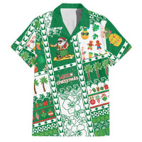 Norfolk Island Christmas Family Matching Tank Maxi Dress and Hawaiian Shirt Festive Beach Vibes - Polynesian Pride