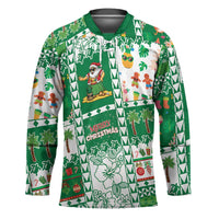 Norfolk Island Christmas Hockey Jersey Festive Beach Vibes LT05 Unisex Green - Polynesian Pride