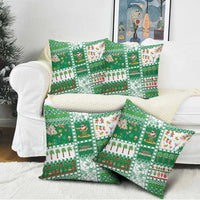 Norfolk Island Christmas Pillow Cover Festive Beach Vibes - Polynesian Pride