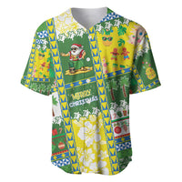 Pitcairn Islands Christmas Baseball Jersey Festive Beach Vibes LT05 Colorful - Polynesian Pride