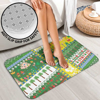 Pitcairn Islands Christmas Bathroom Set Festive Beach Vibes - Polynesian Pride