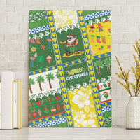 Pitcairn Islands Christmas Canvas Wall Art Festive Beach Vibes - Polynesian Pride