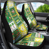 Pitcairn Islands Christmas Car Seat Cover Festive Beach Vibes - Polynesian Pride