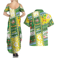 Pitcairn Islands Christmas Couples Matching Summer Maxi Dress and Hawaiian Shirt Festive Beach Vibes LT05 - Polynesian Pride