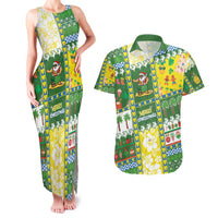 Pitcairn Islands Christmas Couples Matching Tank Maxi Dress and Hawaiian Shirt Festive Beach Vibes LT05 Colorful - Polynesian Pride