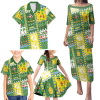 Pitcairn Islands Christmas Family Matching Puletasi and Hawaiian Shirt Festive Beach Vibes - Polynesian Pride