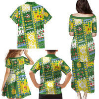 Pitcairn Islands Christmas Family Matching Puletasi and Hawaiian Shirt Festive Beach Vibes - Polynesian Pride