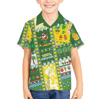 Pitcairn Islands Christmas Family Matching Short Sleeve Bodycon Dress and Hawaiian Shirt Festive Beach Vibes - Polynesian Pride