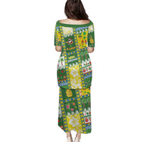 Pitcairn Islands Christmas Puletasi Festive Beach Vibes - Polynesian Pride