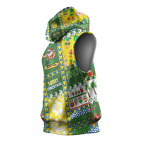 Pitcairn Islands Christmas Sleeveless Hoodie Festive Beach Vibes - Polynesian Pride