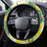 Pitcairn Islands Christmas Steering Wheel Cover Festive Beach Vibes - Polynesian Pride