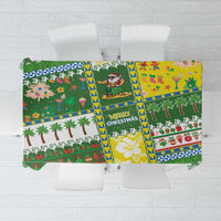 Pitcairn Islands Christmas Tablecloth Festive Beach Vibes - Polynesian Pride