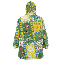 Pitcairn Islands Christmas Wearable Blanket Hoodie Festive Beach Vibes - Polynesian Pride