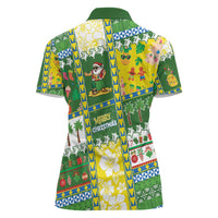 Pitcairn Islands Christmas Women Polo Shirt Festive Beach Vibes LT05 - Polynesian Pride