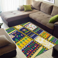 Tokelau Christmas Area Rug Festive Beach Vibes - Polynesian Pride