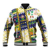 Tokelau Christmas Baseball Jacket Festive Beach Vibes - Polynesian Pride