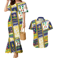 Tokelau Christmas Couples Matching Mermaid Dress and Hawaiian Shirt Festive Beach Vibes LT05 Colorful - Polynesian Pride