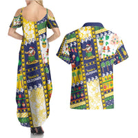 Tokelau Christmas Couples Matching Summer Maxi Dress and Hawaiian Shirt Festive Beach Vibes LT05 - Polynesian Pride