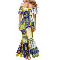 Tokelau Christmas Family Matching Mermaid Dress and Hawaiian Shirt Festive Beach Vibes - Polynesian Pride