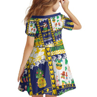 Tokelau Christmas Family Matching Off Shoulder Maxi Dress and Hawaiian Shirt Festive Beach Vibes - Polynesian Pride
