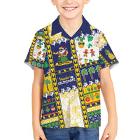 Tokelau Christmas Family Matching Short Sleeve Bodycon Dress and Hawaiian Shirt Festive Beach Vibes - Polynesian Pride