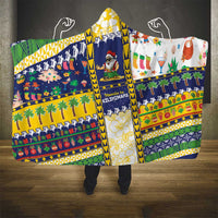 Tokelau Christmas Hooded Blanket Festive Beach Vibes - Polynesian Pride