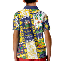 Tokelau Christmas Kid Polo Shirt Festive Beach Vibes LT05 - Polynesian Pride
