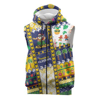 Tokelau Christmas Sleeveless Zip Hoodie Festive Beach Vibes LT05 Colorful - Polynesian Pride