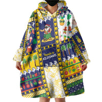 Tokelau Christmas Wearable Blanket Hoodie Festive Beach Vibes - Polynesian Pride