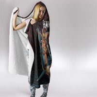 Hawaii Ikaika Hooded Blanket Hawaiian Mythic Koa Tribal Warrior LT05 - Polynesian Pride