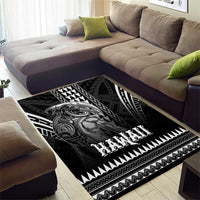 Hawaiian Ikaika Warrior Area Rug Tribal Pattern