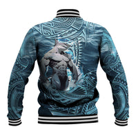 Hawaiian Shark God Kamohoalii Baseball Jacket Polynesian Style LT05 - Polynesian Pride