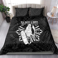 Philippines Tribal Bedding Set King Lapu Lapu Black Version