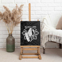 Philippines Tribal Canvas Wall Art King Lapu Lapu Black Version