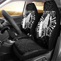 Philippines Tribal Car Seat Cover King Lapu Lapu Black Version