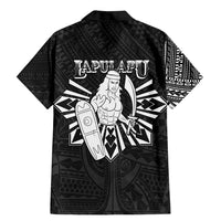 Philippines Tribal Family Matching Mermaid Dress and Hawaiian Shirt King Lapu Lapu Black Version