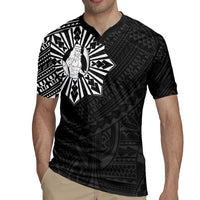 Philippines Tribal Rugby Jersey King Lapu Lapu Black Version