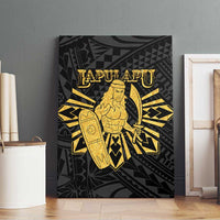 Philippines Tribal Canvas Wall Art King Lapu Lapu Gold Version