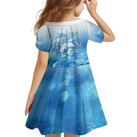 Mother's Love Is Deeper Than Ocean Kid Short Sleeve Dress Polynesian Style LT05 - Polynesian Pride