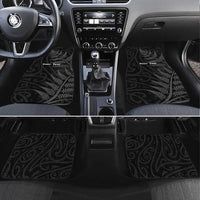 Personalised New Zealand Chur Bro Car Mats Maori Koru With Silver Fern