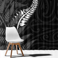 New Zealand Chur Bro Window Curtain Maori Koru With Silver Fern LT05 - Polynesian Pride