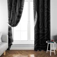 New Zealand Chur Bro Window Curtain Maori Koru With Silver Fern LT05 - Polynesian Pride