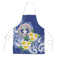 Northern Mariana Islands Apron Polynesian Pattern With Frangipani